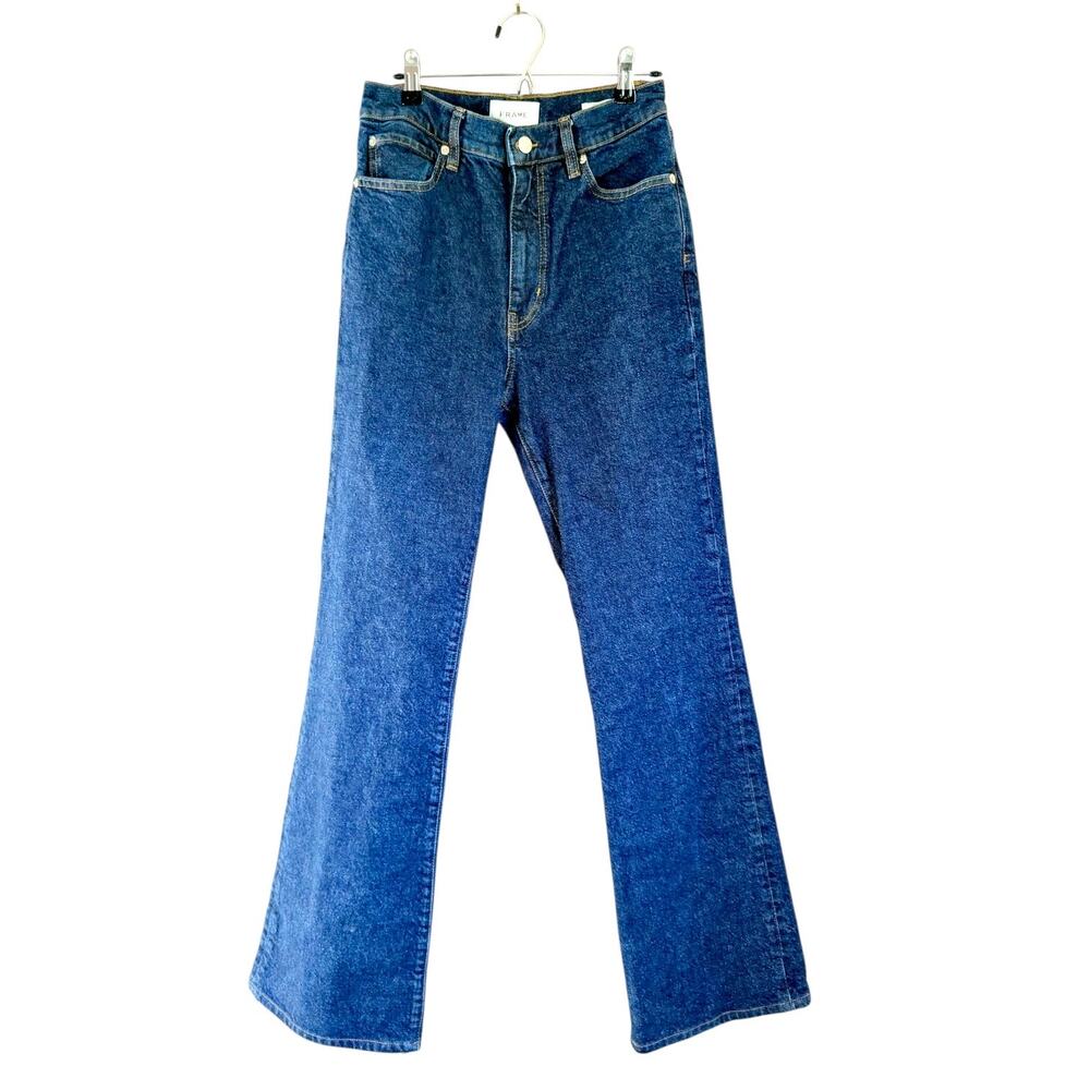 FRAME The Arrow High Rise Flare Jeans Dark Wash Size 28